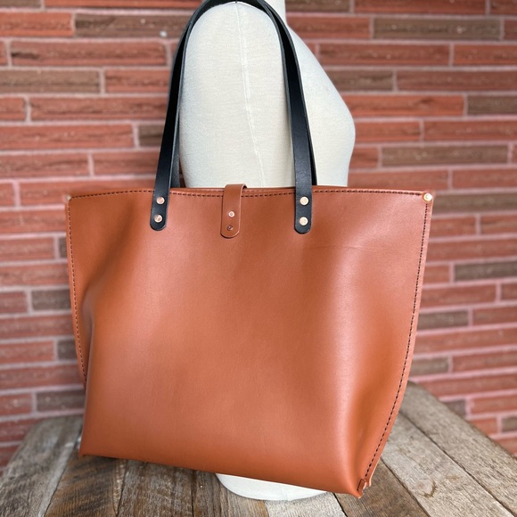 Handmade Leather Tote Bag - Picture 10 of 16